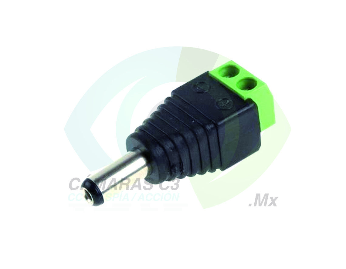 Conector de corriente macho para camara